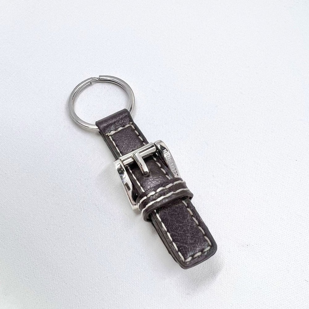 NWOT – Nine West – Brown Leather Strap & Buckle Keychain